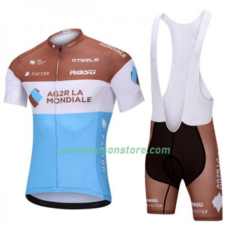 Combinaison Cycliste + Cuissard à Bretelles 2018 AG2R La Mondiale N001